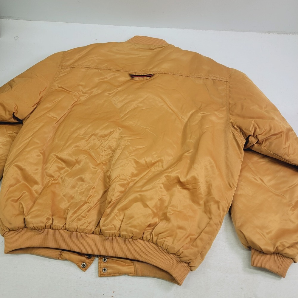 Vintage Fubu 90s Dirty South 05 City Series Gold Quilt Lined Bomber Jacket Rare! - Picture 9 of 16
